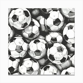 Soccer Balls Canvas Print