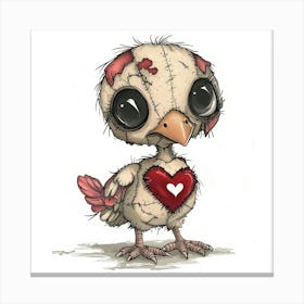 Little Chicken With Heart Toile