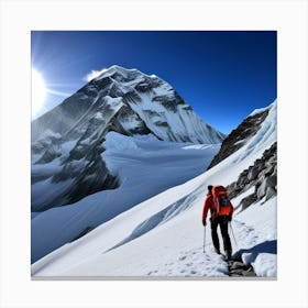 Alpinista Solitario Canvas Print