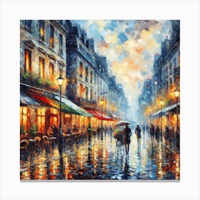 Paris At Night Canvas Print