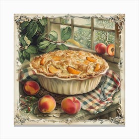 Peach Cobbler Canvas Print