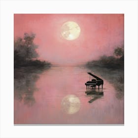 Pink Moonlight Sonata II Canvas Print