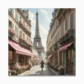 Paris Street Canvas Print