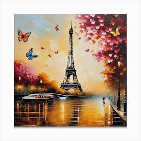 Paris Eiffel Tower 92 Canvas Print