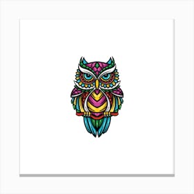 Colorful Owl Canvas Print