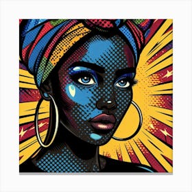 Zuwaira Pop Black Woman Canvas Print