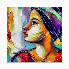 Portrait Of A Woman 1 Canvas Print