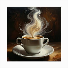 Coffee Painting 3 Canvas Print