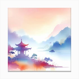 Chinese Landscape Painting 14 Canvas Print