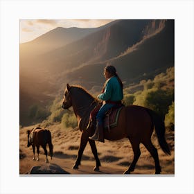 Horseback Rider Canvas Print