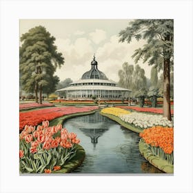 Tulip Garden Canvas Print