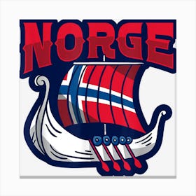 Norge Design For A Norwegian Viking Canvas Print