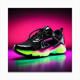 Glow In The Dark Sneakers Canvas Print