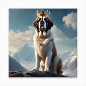 St Bernard 18 Canvas Print