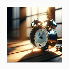 Alarm Clock Stock Videos & Royalty-Free Footage Canvas Print