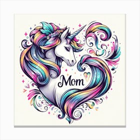 Unicorn Mom Canvas Print