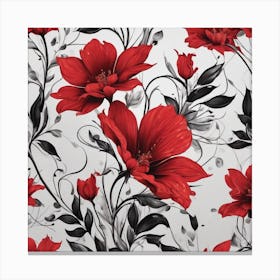 Red Flowers Canvas Print