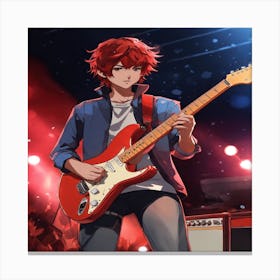 Guitar Player Canvas Print