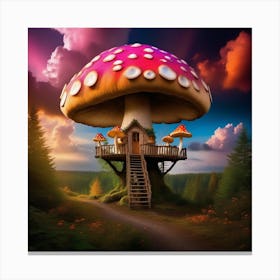 Mushroom House Canvas Print