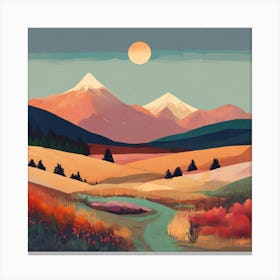 Landscape Painting 8 Canvas Print