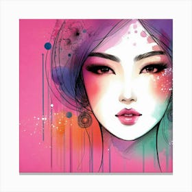 A stylish lady 7 Canvas Print