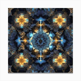 Kaleidoscope art print Canvas Print