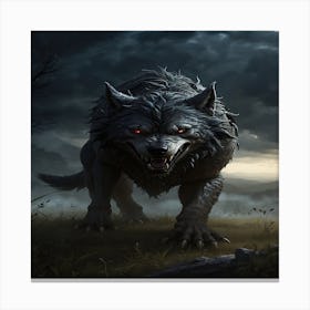 Wolf Art Canvas Print