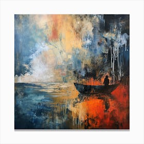 Myeera Apocalyptic Brainstorming Abstract Imaginative Painting Canvas Print