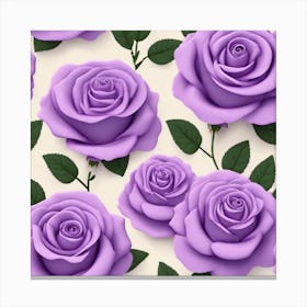 Purple Roses 10 Canvas Print