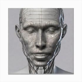 Cyborg Head 67 Canvas Print