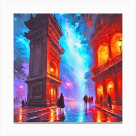 Night In The City 14 Canvas Print