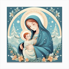 Jesus And Mary 11 Canvas Print