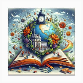 The Importance of Literature in Our Global Society and How it has Influenced and Shaped Our World Canvas Print