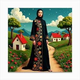 Muslim Woman Canvas Print