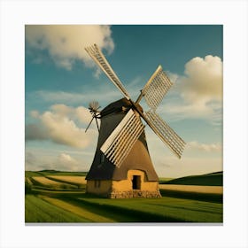 Windmill In The Countryside Lienzo