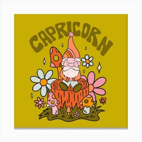 Capricorn Gnome Canvas Print