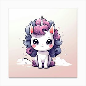 Cute Unicorn 830 Canvas Print