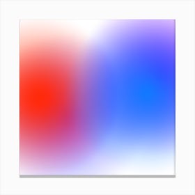 Abstract Red And Blue Blurred Background Canvas Print