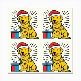 Christmas Labrador Canvas Print