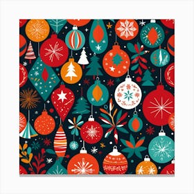 Christmas Ornaments 3 Canvas Print