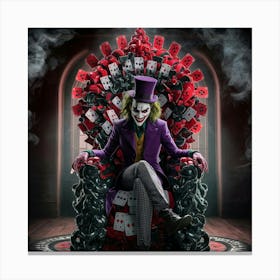 Joker Throne Canvas Print