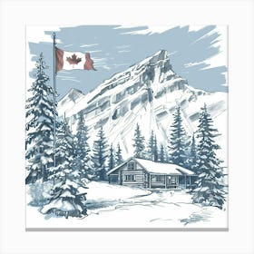 Canadian Cabin Canvas Print