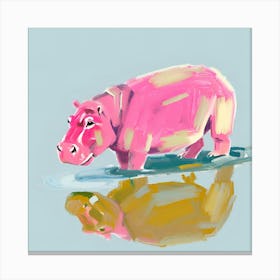 Hippopotamus 02 Canvas Print