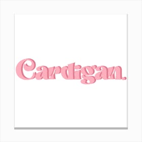 Cardigan Canvas Print