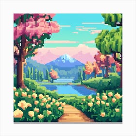 Pixel Art 18 Canvas Print