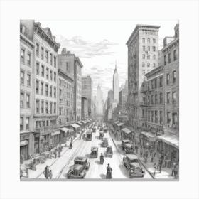 New York City Street Scene 7 Canvas Print