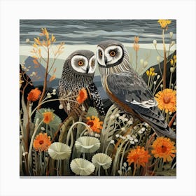 Bird In Nature Owl 2 Canvas Print