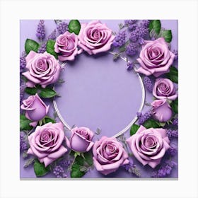 Purple Roses 45 Canvas Print