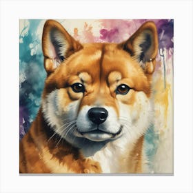 Shiba Inu 52 Canvas Print