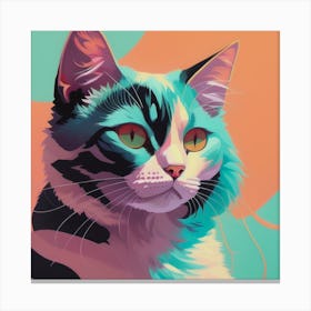 Cute Cat Portrait Canvas Print